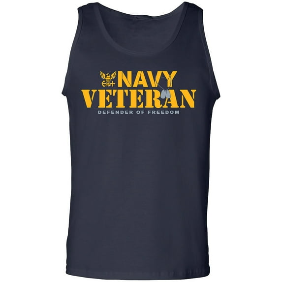 Navy Veteran Defender of Freedom Adult Tank Top