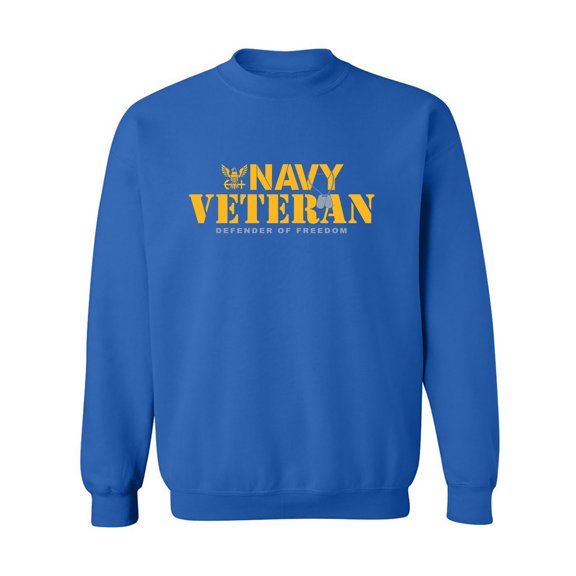 Navy Veteran Defender of Freedom Crewneck Sweatshirt