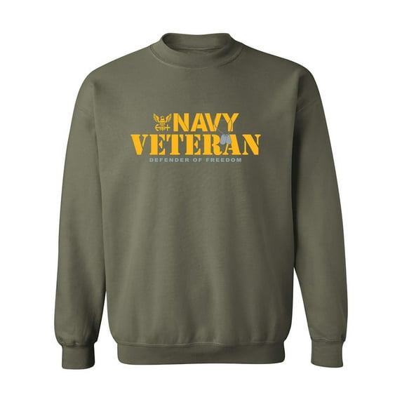 Navy Veteran Defender of Freedom Crewneck Sweatshirt