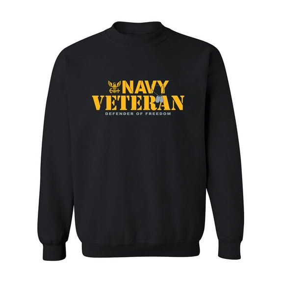 Navy Veteran Defender of Freedom Crewneck Sweatshirt