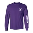 thumbnail image 1 of Navy "Veteran" White Sleeve Print Adult Long Sleeve T-shirt, 1 of 3