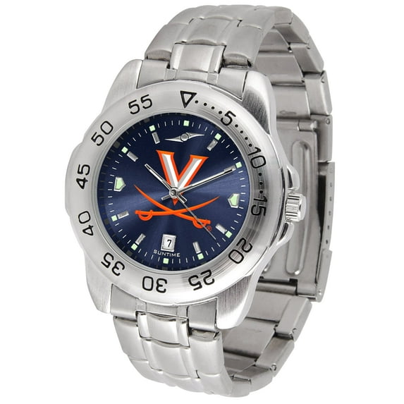 Navy Virginia Cavaliers Sport Steel AnoChrome Watch