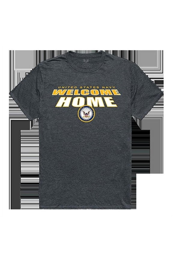 Navy Welcome Home Tee - Heather Charcoal - Medium