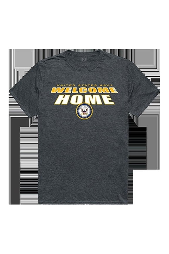 Navy Welcome Home Tee - Heather Charcoal - Small