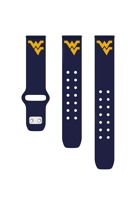 Navy West Virginia Mountaineers 22mm Samsung Silicone Watch Band