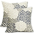 thumbnail image 1 of Navy White Pillow Covers 16x16 Set of 2 Boho Gray Polka Dot Throw Pillows Modern Trendy Print Decorative Outdoor Farmhouse Pillowcase Cushion Cover Linen Case Decor for Home Sofa Couch Bed, 1 of 6