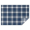 thumbnail image 1 of Navy White Plaid Checkered Pattern Rectangle Tablecloth 60"x84",Waterproof Polyester Rectangle Table Cloth, Wipeable Spillproof Polyester Tablecloth for Dining, Camping, Indoor and Outdoor, 1 of 5