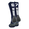 thumbnail image 1 of Navy/White Player Id Crew Number Socks (#67, Small), 1 of 2