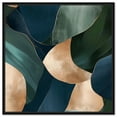 thumbnail image 1 of Navy and Emerald Bits I Canvas Blue Abstract Art by Art Remedy, Black Frame, 40" x 40", 1 of 7
