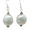 thumbnail image 1 of Navya Craft Freshwater Baroque Pearl 925 Sterling Silver Handmade Women Dangle Earrings Pearl Jewelry, 1 of 5