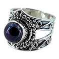 thumbnail image 1 of Navya Craft Freshwater Black Pearl Sterling Silver Statement Handmade Women Ring Size 8.0, 1 of 5