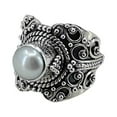 thumbnail image 1 of Navya Craft Freshwater Pearl 925 Sterling Silver Handmade Women Statement Ring, Pearl Jewelry Size 12.5, 1 of 4