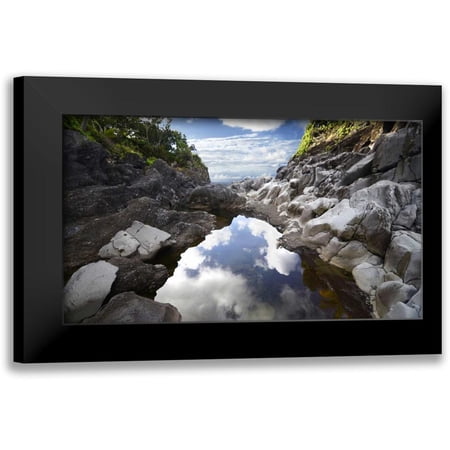 Nawrocke, Bruce 14x10 Black Modern Framed Museum Art Print Titled - Reflecting Ravine