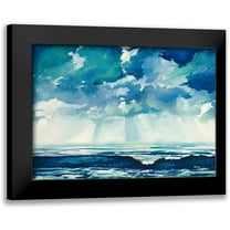 Nawrocke, Bruce 14x11 Black Modern Framed Museum Art Print Titled - Clouds and Ocean