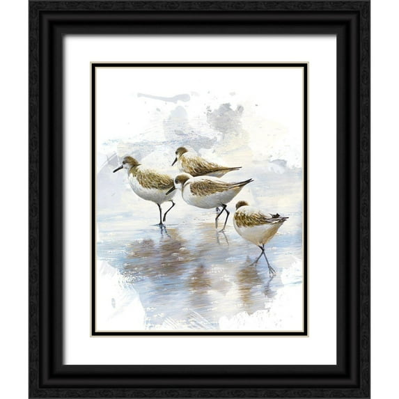 Nawrocke, Bruce 15x18 Black Ornate Wood Framed with Double Matting Museum Art Print Titled - Sand Dancers I