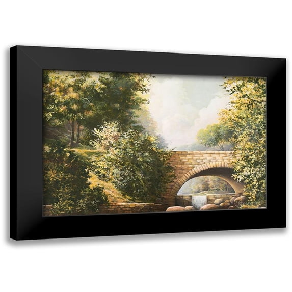 Nawrocke, Bruce 18x13 Black Modern Framed Museum Art Print Titled - Grant Park Bridge
