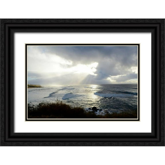 Nawrocke, Bruce 18x13 Black Ornate Wood Framed with Double Matting Museum Art Print Titled - Divine Light