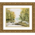 thumbnail image 1 of Nawrocke, Bruce 18x15 Gold Ornate Wood Framed with Double Matting Museum Art Print Titled - Firemens Park, 1 of 4