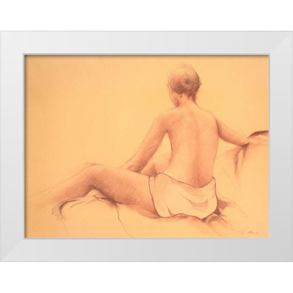Nawrocke, Bruce 18x15 White Modern Wood Framed Museum Art Print Titled - Figure