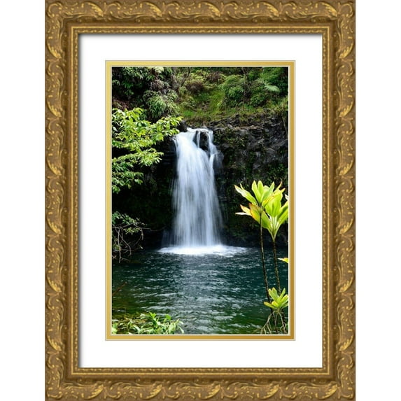Nawrocke, Bruce 23x32 Gold Ornate Wood Framed with Double Matting Museum Art Print Titled - Hide Aways