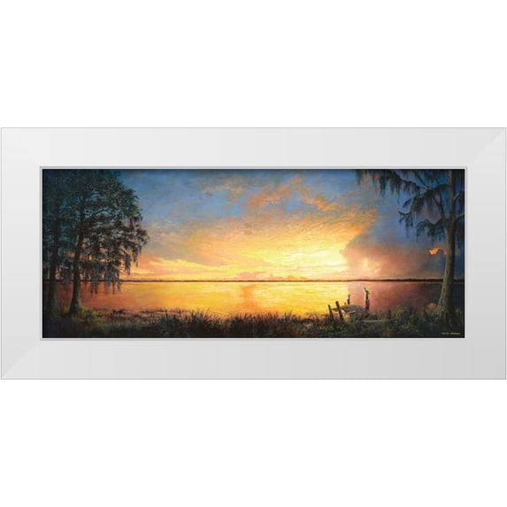 Nawrocke, Bruce 32x15 White Modern Wood Framed Museum Art Print Titled - Nature Prevails