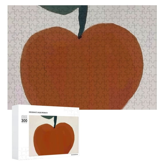 Awypu Apple Wooden Jigsaw Puzzle Challenging Difficult Wood Puzzles for Adults Gift for Family Friends 300 PCS