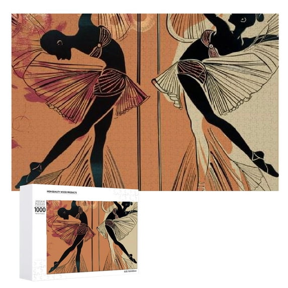 Awypu Ballerina Wooden Jigsaw Puzzle Challenging Difficult Wood Puzzles for Adults 1000 PCS