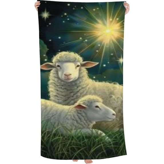 Nawy Beach Towel Bathroom, Beach, Yoga, Camping, Hiking Christian Lamb 30x60in