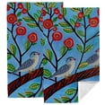 thumbnail image 1 of Nawy Birds, Flowers, Tree Branch Funny Kitchen Towels 2-Piece Set for Kitchens, Bathrooms, Showers 27.5*16in, 1 of 6