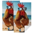 thumbnail image 1 of Nawy Chicken Sunglasses Beach Towels 2-Pack, Kitchen Towels for Kitchens, Bathrooms, Showers, 27.5x16in 27.5*16in, 1 of 6