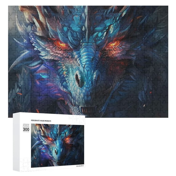 Nawy Dragon Wooden Jigsaw Puzzle Challenging Difficult Wood Puzzles for Adults Gift for Family Friends 300 PCS