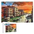 thumbnail image 1 of Awypu European Buildings Sunset Wood Puzzle for Adults 1000 PCS, 1 of 4