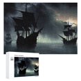 thumbnail image 1 of Awypu Fantasy Ships Ocean Wooden Puzzle - Impossible Wooden Puzzles Gift for Family Friends 300 PCS, 1 of 4