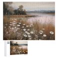 thumbnail image 1 of Awypu Flowers Lake Field Wood Puzzle Challenging Difficult Puzzles for Adults 500 PCS, 1 of 4