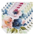 thumbnail image 1 of Nawy Flowers Polyester Party Dinner Decoration Washable Napkins, Reusable Fabric for Events 6 PCS, 1 of 7