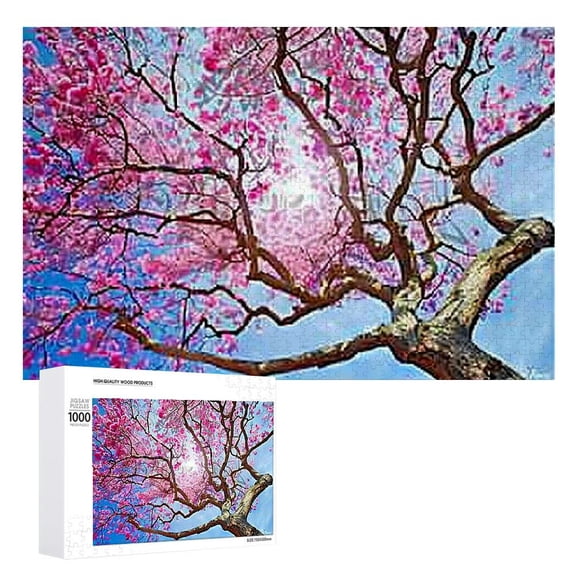 Awypu Flowers Wooden Jigsaw Puzzle Challenging Difficult Wood Puzzles for Adults Gift for Family Friends 1000 PCS