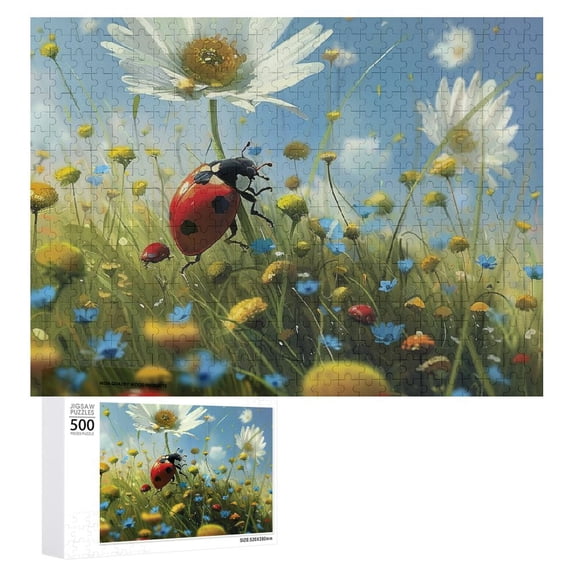 Awypu Flowers Wooden Jigsaw Puzzle - Premium Eco-Friendly Wood - Relaxing and Engaging Puzzle Game - Home Decor Art Piece - Family Entertainment - Intellectual Challenge 500 PCS