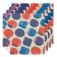 thumbnail image 1 of Nawy Fruit Cartoon Floral Pattern Cloth Napkin Reusable Home Decor 6 PCS, 1 of 7