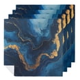 thumbnail image 1 of Nawy Gold and Blue Abstract Art Polyester Dinner Napkin for Dining Table Kitchen Daily Party Housewarming Farmhouse Decor Cloth Napkin Reusable 6 PCS, 1 of 7