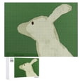 thumbnail image 1 of Awypu Impossible Wooden Puzzles Easter Day Cartoon Rabbit Wood Puzzle 500 PCS, 1 of 4