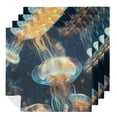 thumbnail image 1 of Nawy Jellyfish Cloth Napkins Polyester Home Decor Gift 4 PCS, 1 of 7