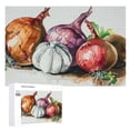 thumbnail image 1 of Awypu Onions Vegetables Organic Wooden Jigsaw Puzzle Gift for Family Friends 1000 PCS, 1 of 4
