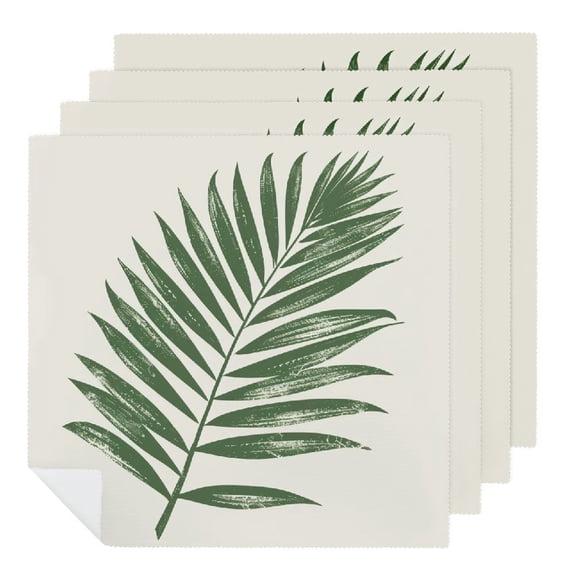 Nawy Palm Leaves Cloth Napkins - Farmhouse Party Dining Table Decor 6 PCS