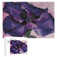 thumbnail image 1 of Awypu Purple Flower Wooden Jigsaw Puzzle Gift for Family Friends 300 PCS, 1 of 4