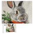 thumbnail image 1 of Awypu Rabbit Carrot Pillow Wooden Jigsaw Puzzle Gift for Family Friends 500 PCS, 1 of 4
