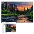 thumbnail image 1 of Awypu Sunset Landscape Wooden Jigsaw Puzzle Gift for Family Friends 1000 PCS, 1 of 4