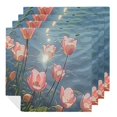 thumbnail image 1 of Nawy Tulip Aesthetic Nature Polyester Cloth Napkins for Dining Table Kitchen Party Decor 6 PCS, 1 of 7