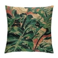 thumbnail image 1 of Awypu  18 x 18 Inch Green Teal Square Maple Leaf Pillow Cut Cushion Case Luxury Modern Lumbar Throw Pillow Cover Decorative Pillow for Couch Sofa Living Room Bedroom Car, 1 of 5