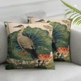 Nawypu 2 Pack, Decorative Pillow Covers Nympheus Lily Pad Pistachio