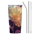 thumbnail image 1 of Nawypu 20oz Car Straw Cup (with Straw) - Gift For Men Women Dad Mom Large Flowers 20oz, 1 of 7